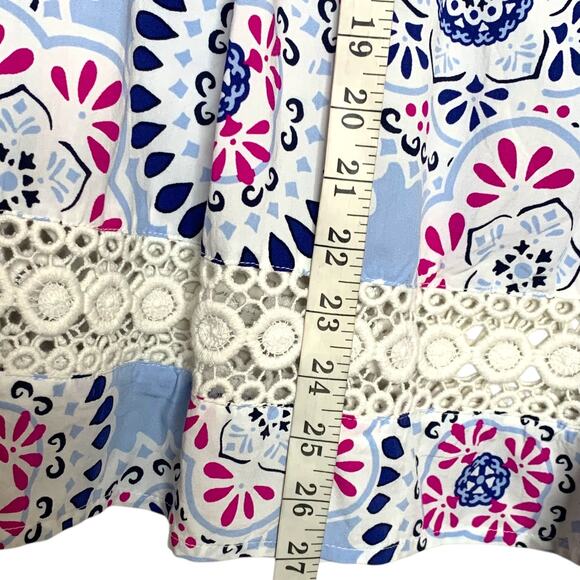 🛍️ Crown & Ivy Top Women's Size Petite X-Large Spring Blossom Lace 3/4 Sleeve - Picture 6 of 6